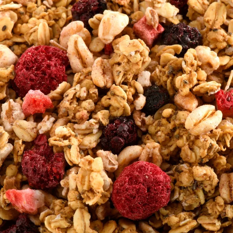 Muesli croustillant 4 fruits rouges bio