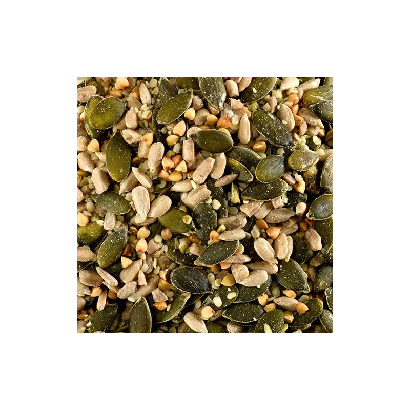 Mélange 5 graines : courge, lin, tournesol, sésame, sarrasin bio