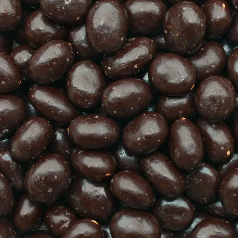 Amandes enrobees au chocolat noir bio