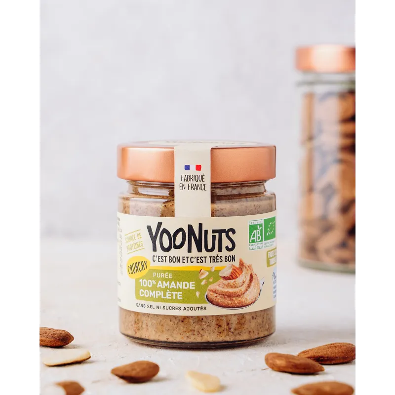 Puree 100% amande complete crunchy - 200 gr