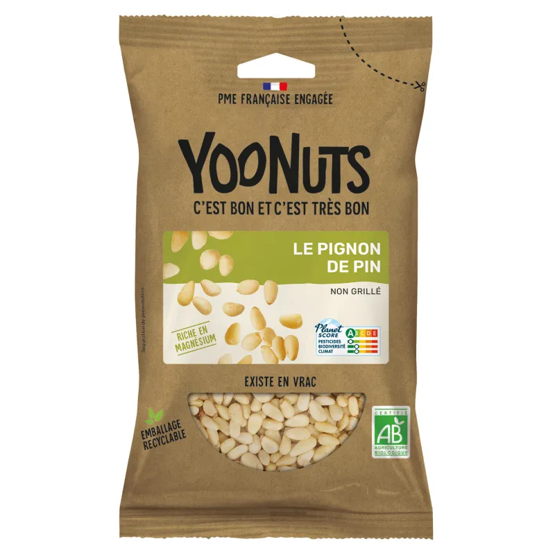 Pignon de pin bio en sachet