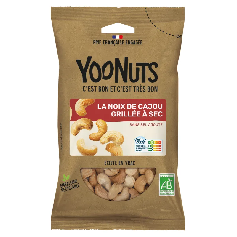 Noix de cajou grillées bio