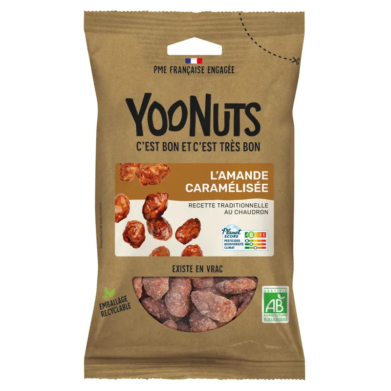 Amandes caramélisées bio