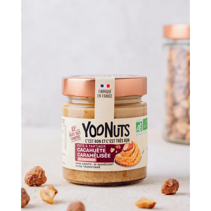 Pâte à tartiner cacahuète caramélisée - 200 gr